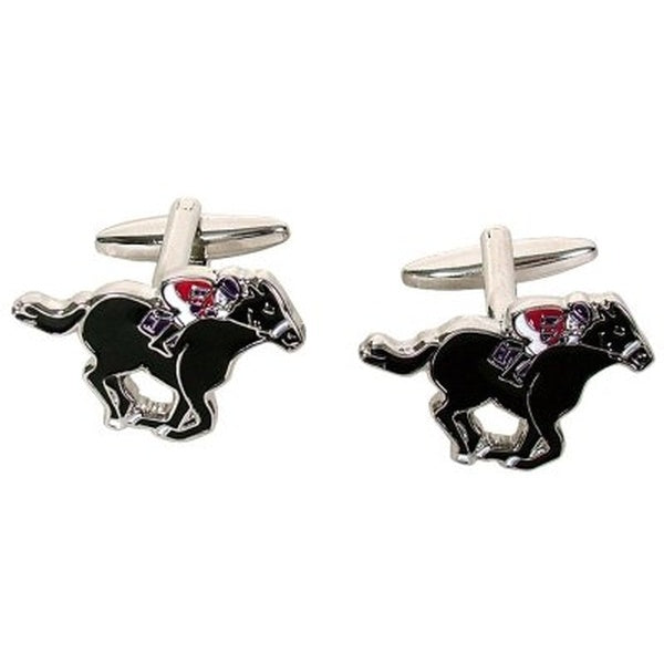 Cufflink - Horse & Jockey Not specified