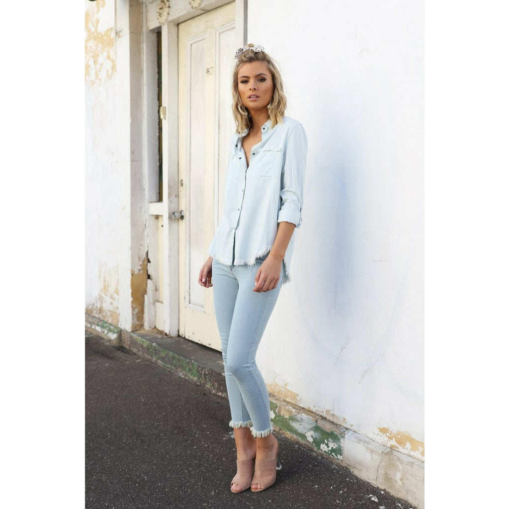 Kingdom Fringe Denim Jeans Madison The Label