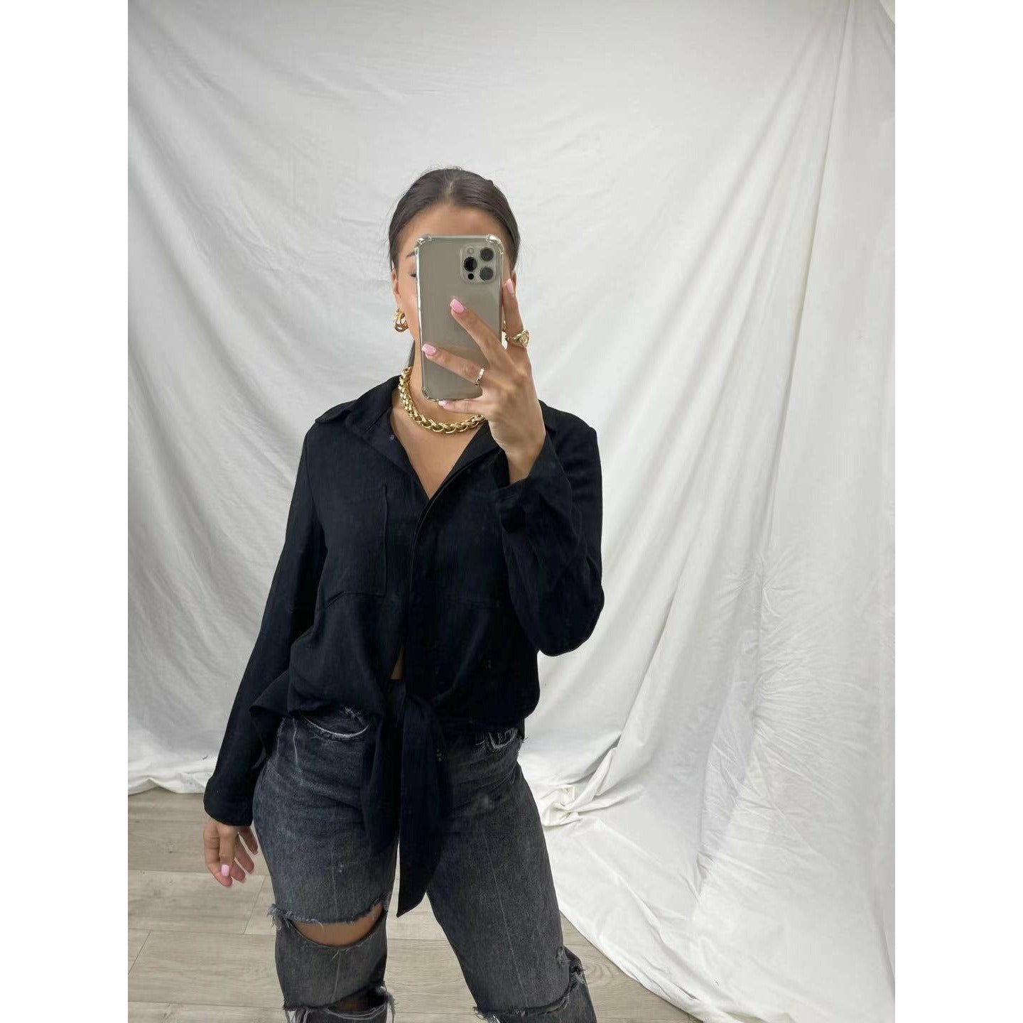 Maxi Shirt - Black Not specified