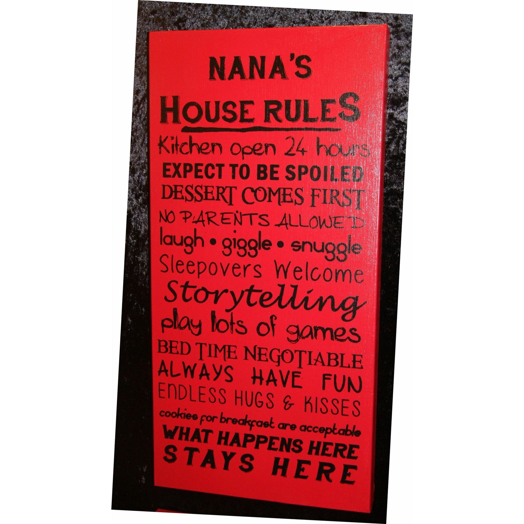Nana & Pops House Rules Nufin Fitz