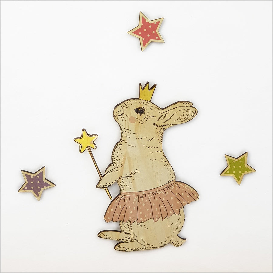 Bunny - Kids Pine Wall Art Crystal Ashley