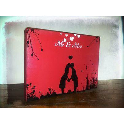 Mr & Mrs - Wedding Canvas Nufin Fitz