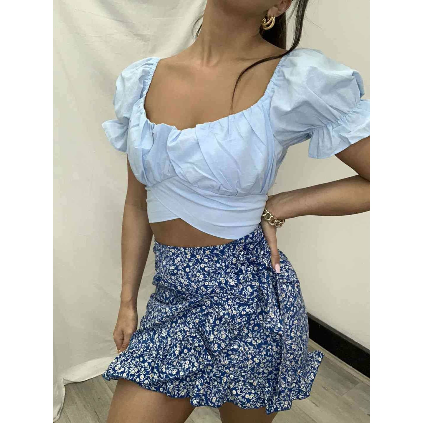 Mandi Mini Skirt - Blue Not specified