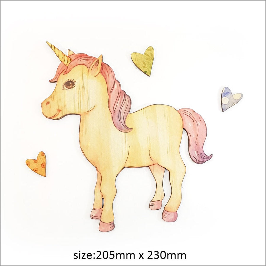 Unicorn Standing - Kids Pine Wall Art Crystal Ashley