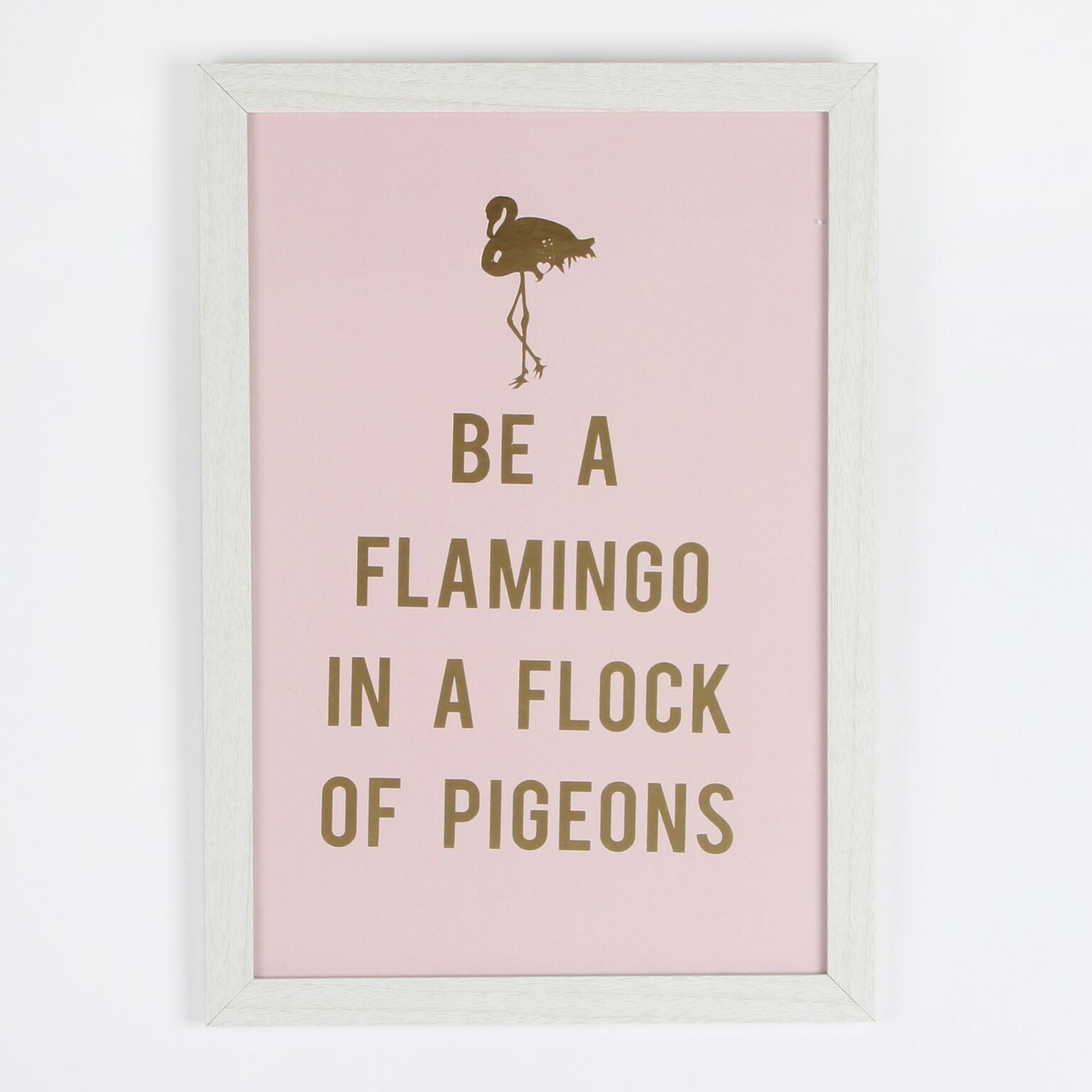 Be a Flamingo Framed Print Not specified