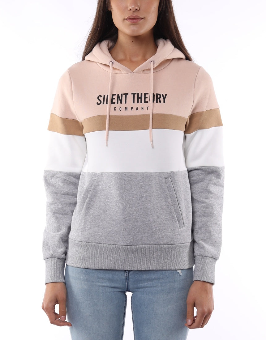 Overlay Panelled Hoodie - Candy | Silent Theory Silent Theory