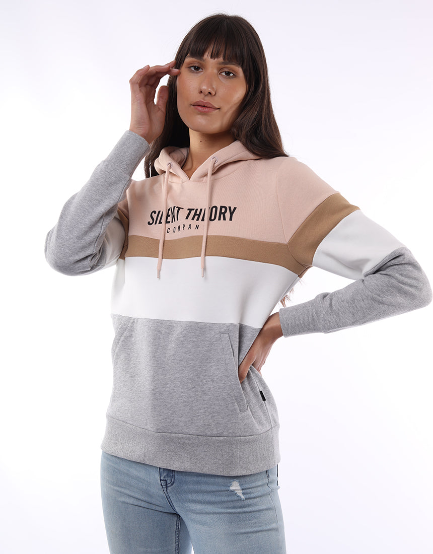 Overlay Panelled Hoodie - Candy | Silent Theory Silent Theory