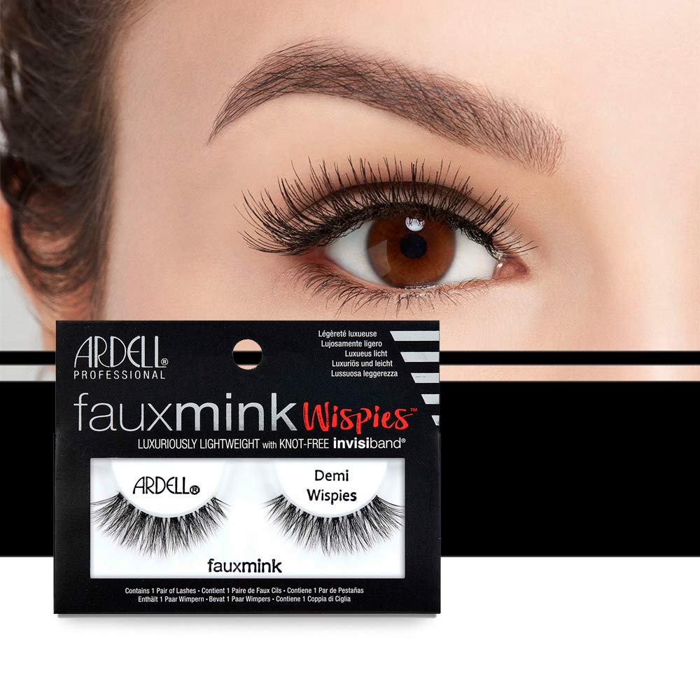 ARDELL Wimpern Demi Wispies Black – False Eyelashes Mit Unsichtbaren Bändern, Natürlicher Look