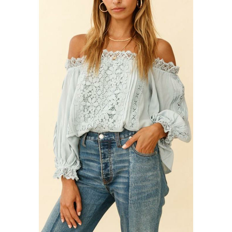 Daisy Top | Steel Blue Not specified