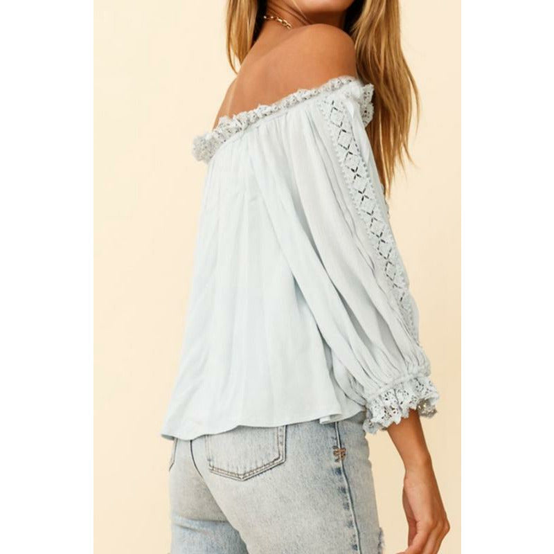 Daisy Top | Steel Blue Not specified