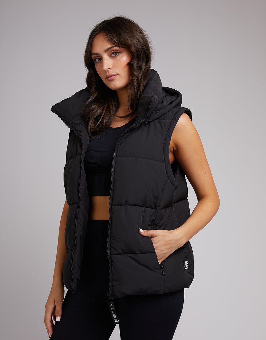 Remi Luxe Puffer Vest - Black | All About Eve All About Eve