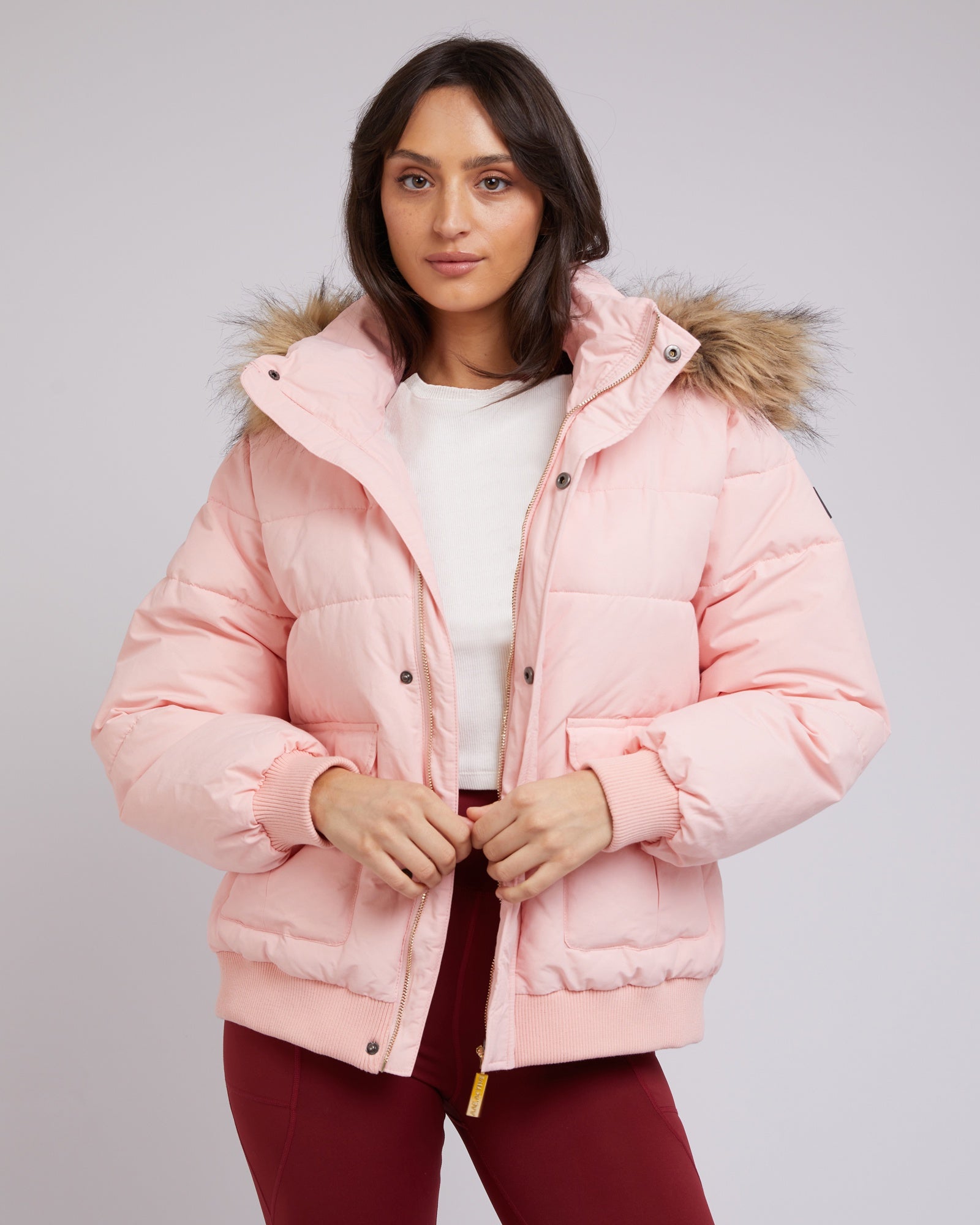 Active Fur Puffer / Pink | All About Eve All About Eve