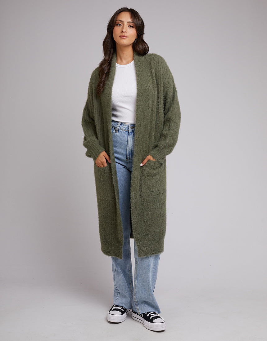 Missy Longline Cardi / Khaki | All About Eve All About Eve