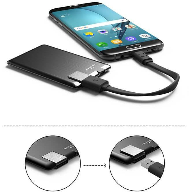 Xoopar Power Card Slim - Black Not specified