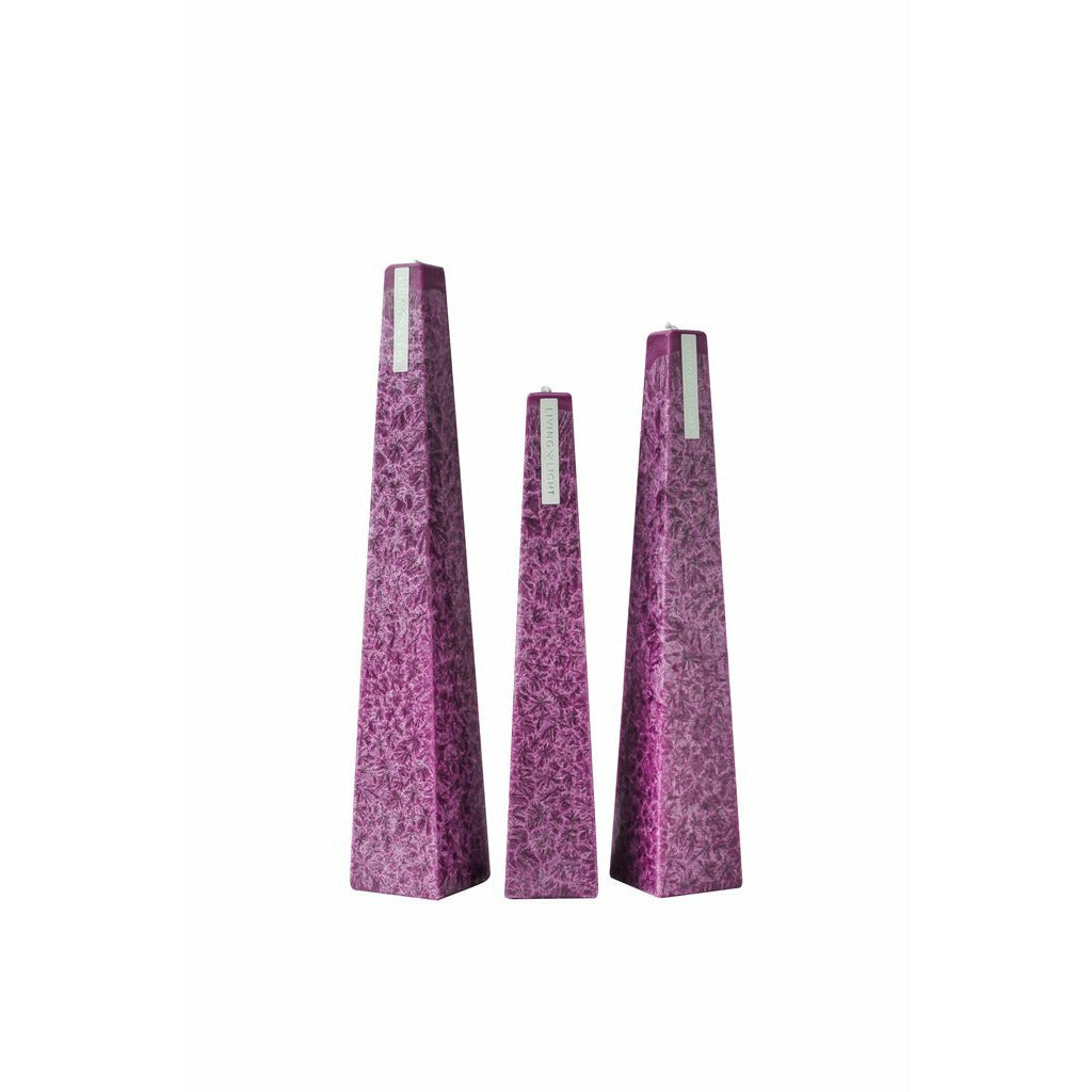 Granite Icicle Candle Plum - Wild Plum Living light Candles
