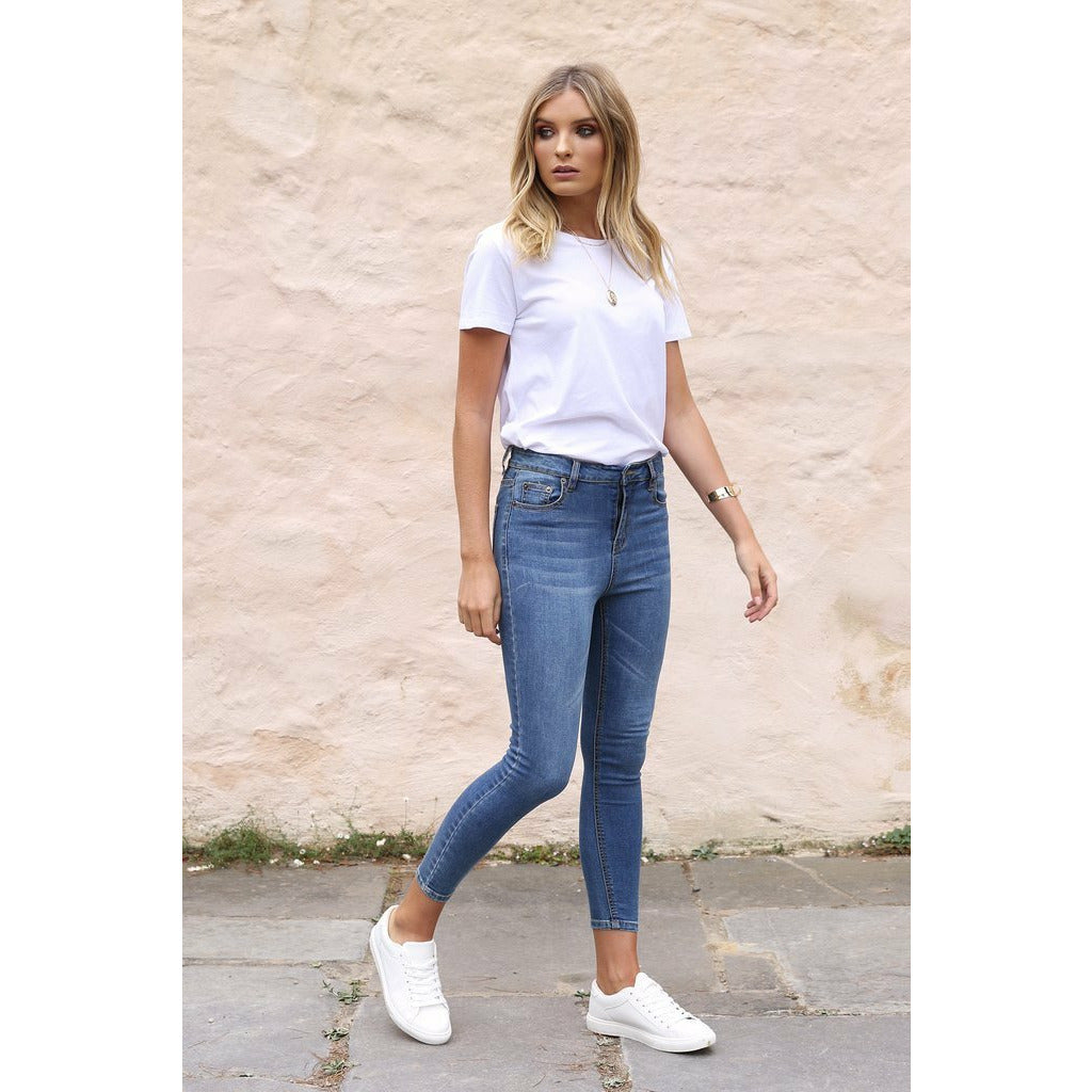 Harper Jeans | Blue Denim Madison The Label
