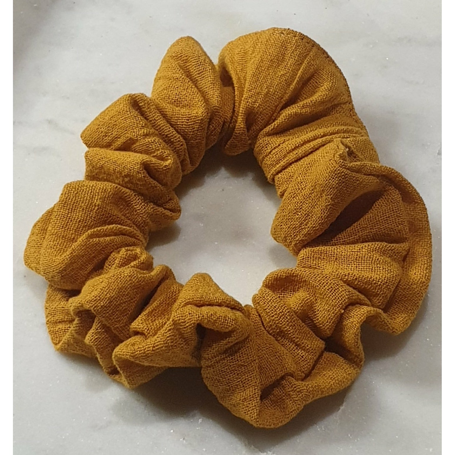 Scrunchie - Mustard Cheesecloth Kode Boutique