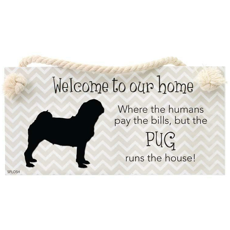 Precious Pets Hanging Sign -PUG Not specified