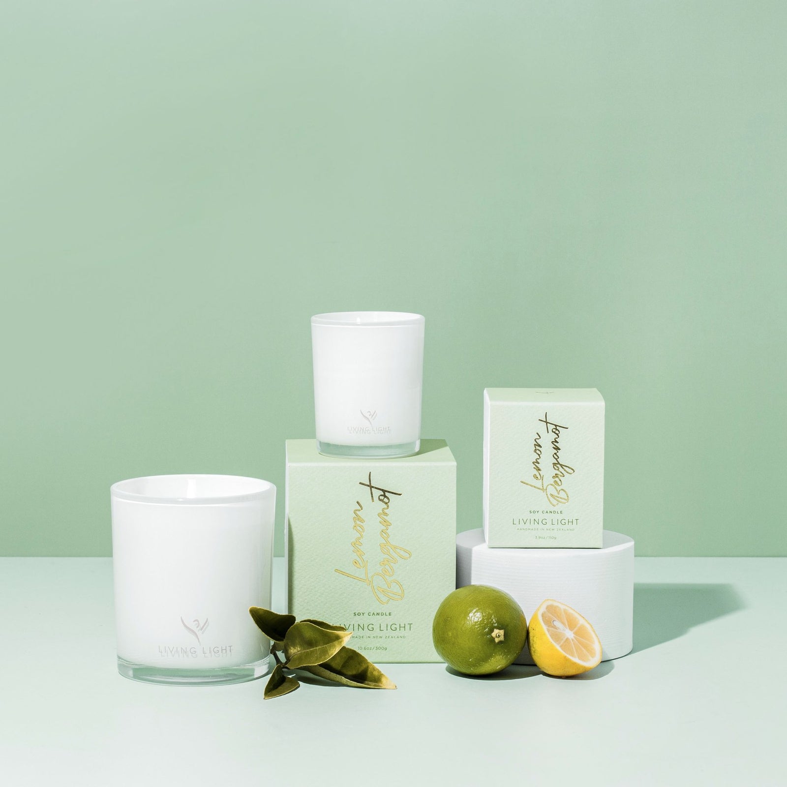 Soy Candle - Mini | Lemon Bergamot Living light Candles