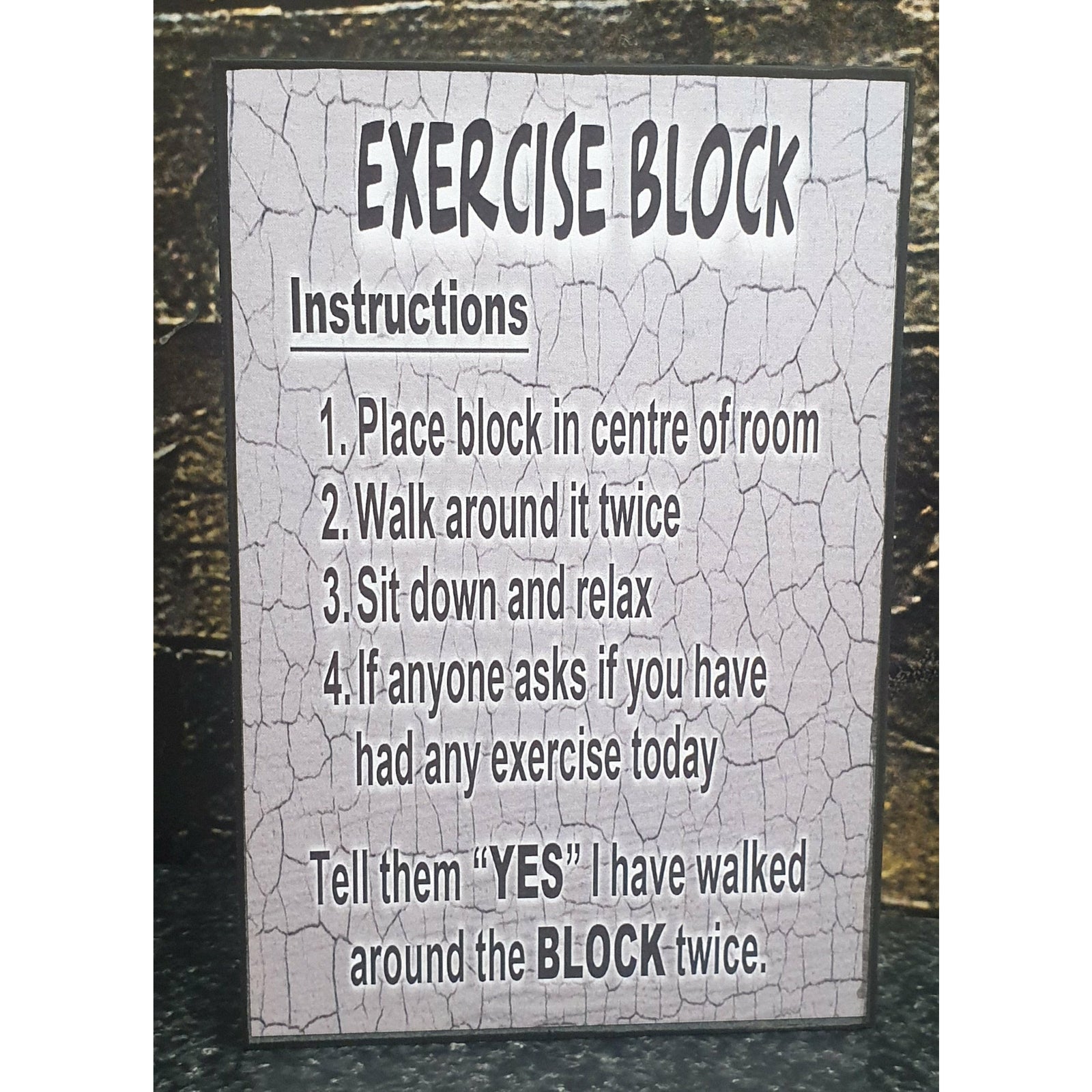 Exercise Block - 10X15cm Not specified