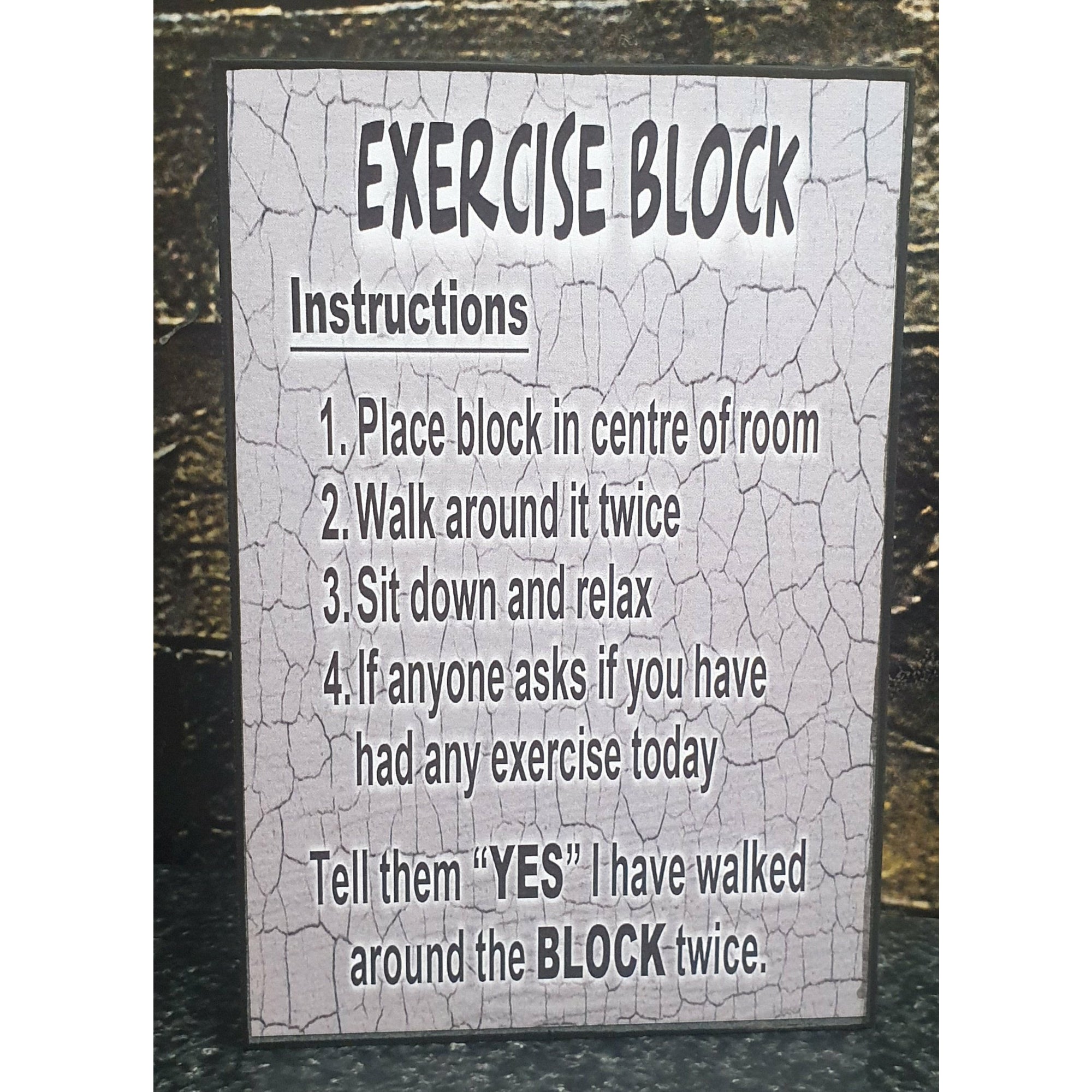 Exercise Block - 10X15cm Not specified