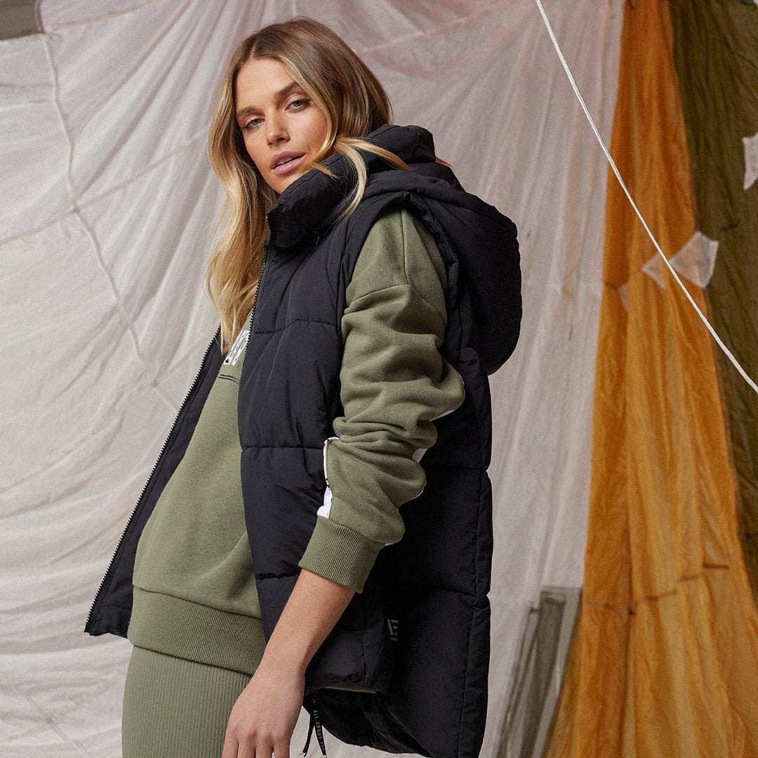 Remi Luxe Puffer Vest - Black | All About Eve All About Eve