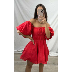 Rosalie baby doll dress - Red Not specified