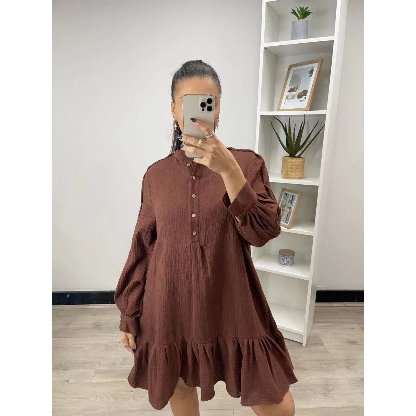 Lulu Dress - Chocolate Kode Boutique