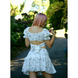 Miller Skirt - White Floral Not specified