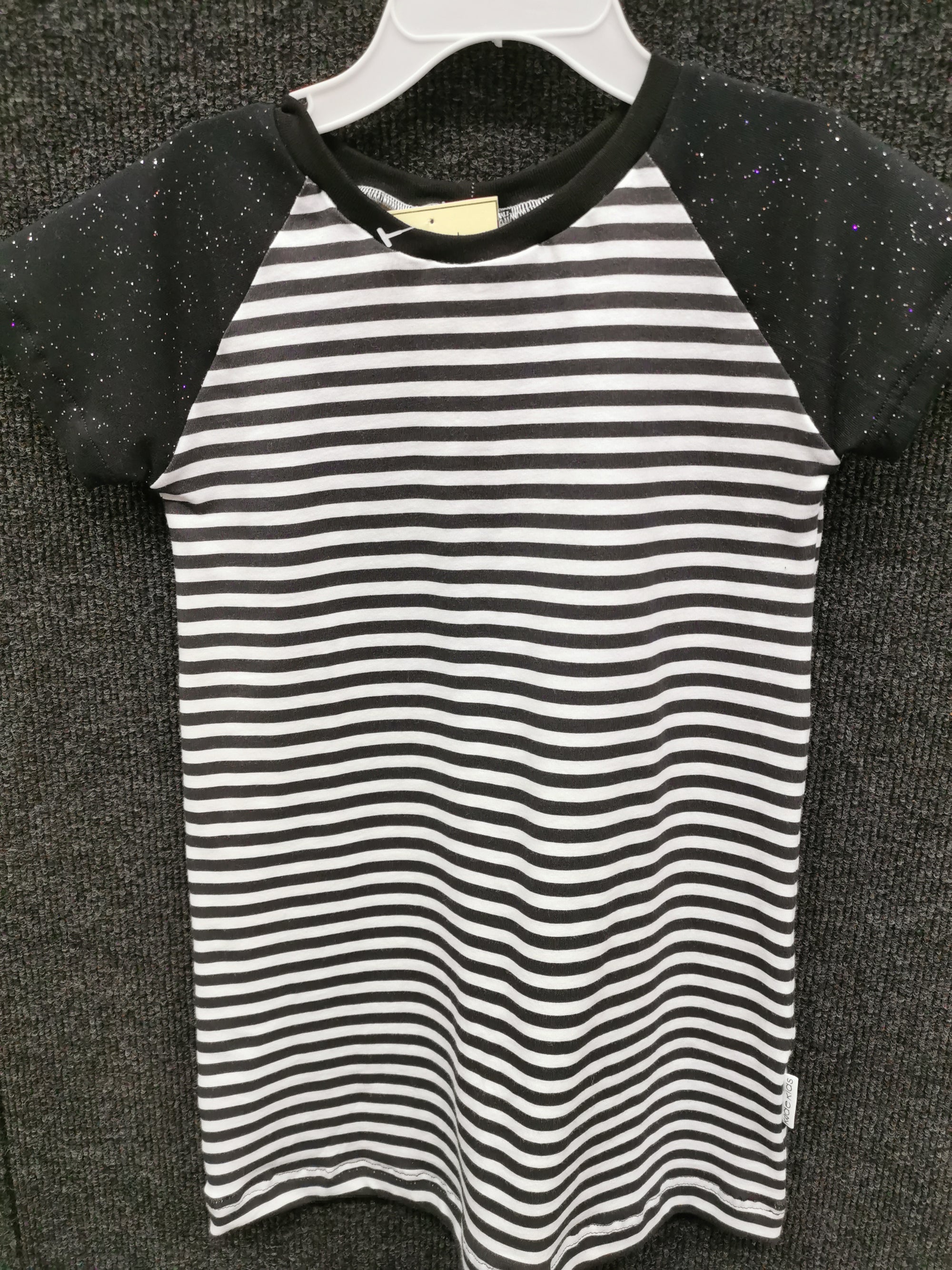 Millie T-Shirt Dress | Black & White Stripe Kode Kids