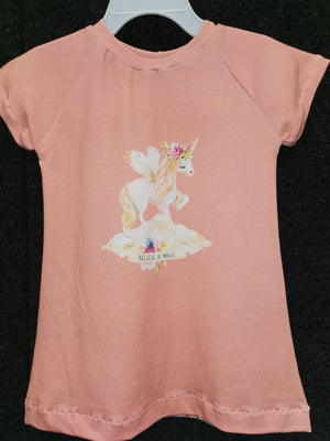 Unicorn T-Shirt Dress Believe in Magic Kode Kids