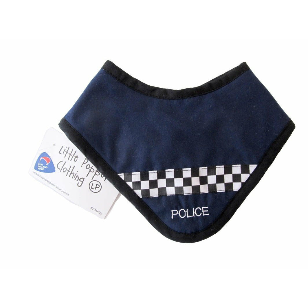 Police Dribble Bib Little Poppet Clothing