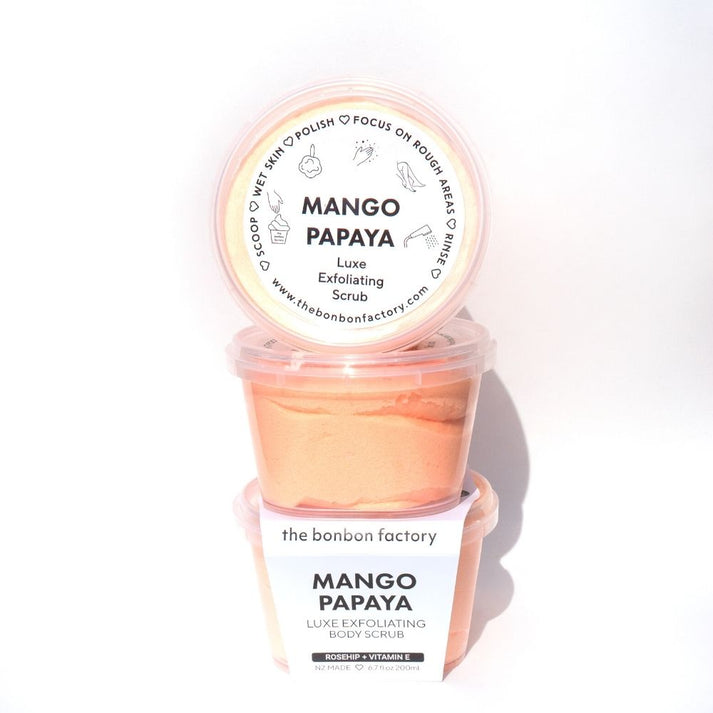 Mango & Papaya | Macaroon scrub The Bonbon Factory