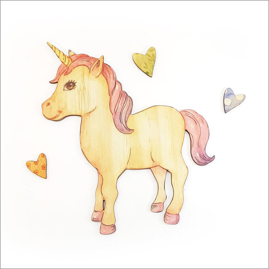 Unicorn Standing - Kids Pine Wall Art Crystal Ashley
