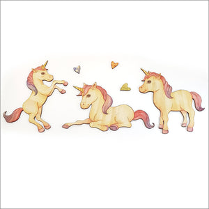 Rearing Unicorn | Kids Pine Wall Art Crystal Ashley