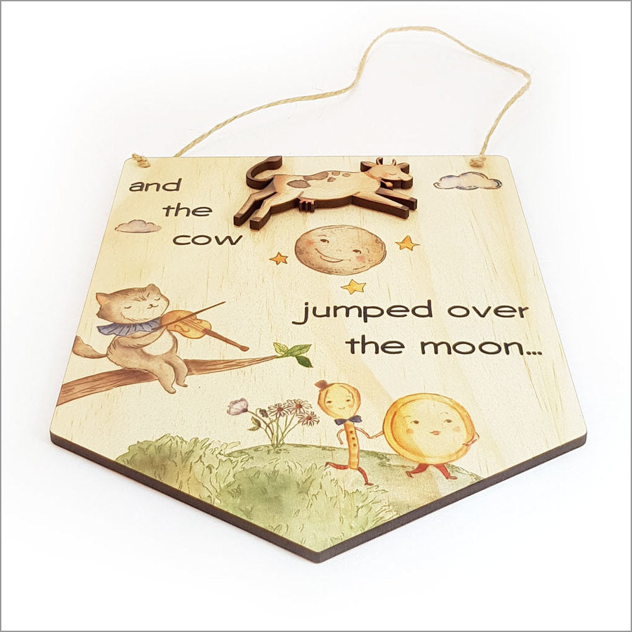 Pine Flag Wall Art - Over the Moon Crystal Ashley