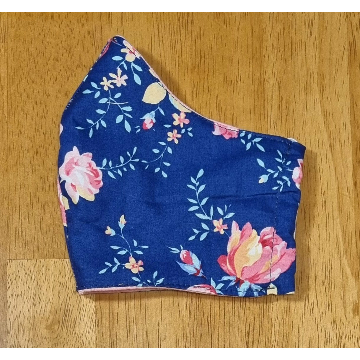 Face Masks - Cotton | Blue Floral Kode Kids