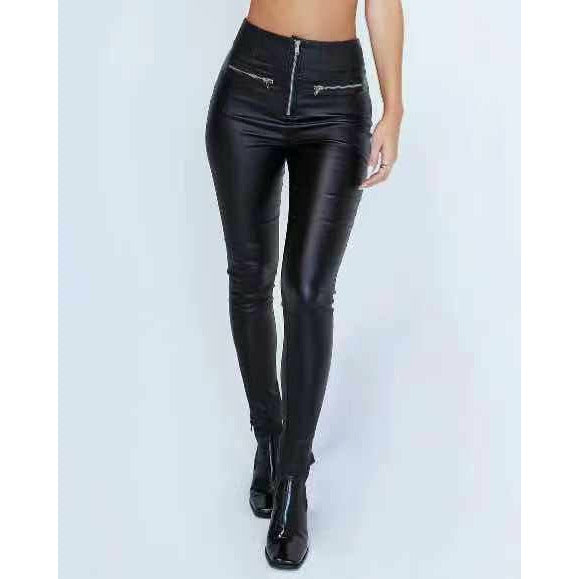 Sandi Faux Leather Jeans Not specified