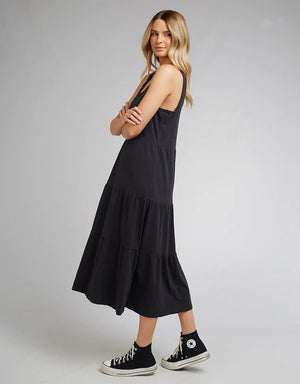 Linen Midi Dress - Black | All About Eve All About Eve