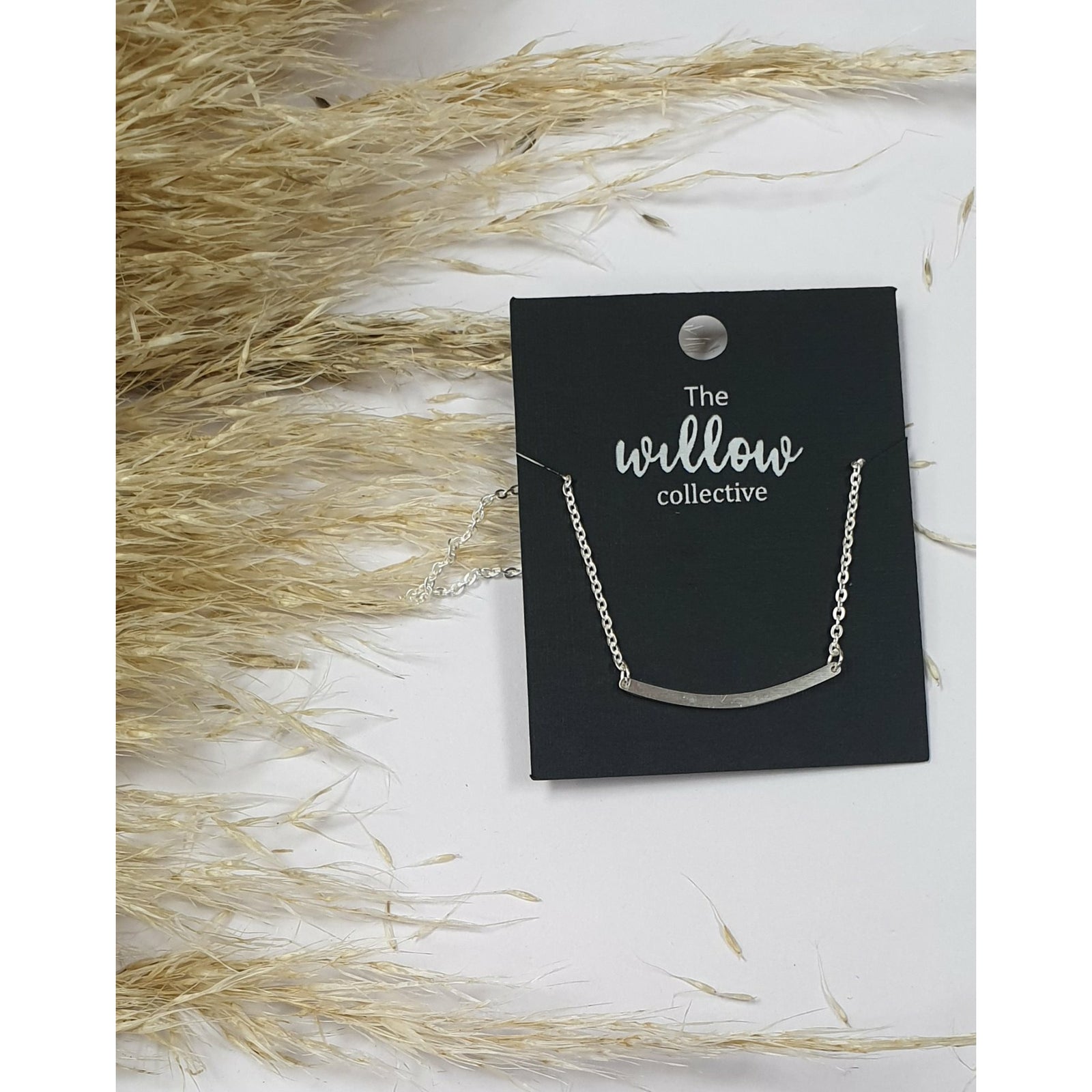 The Willow Collective - Curved Bar Necklace The Willow Collective