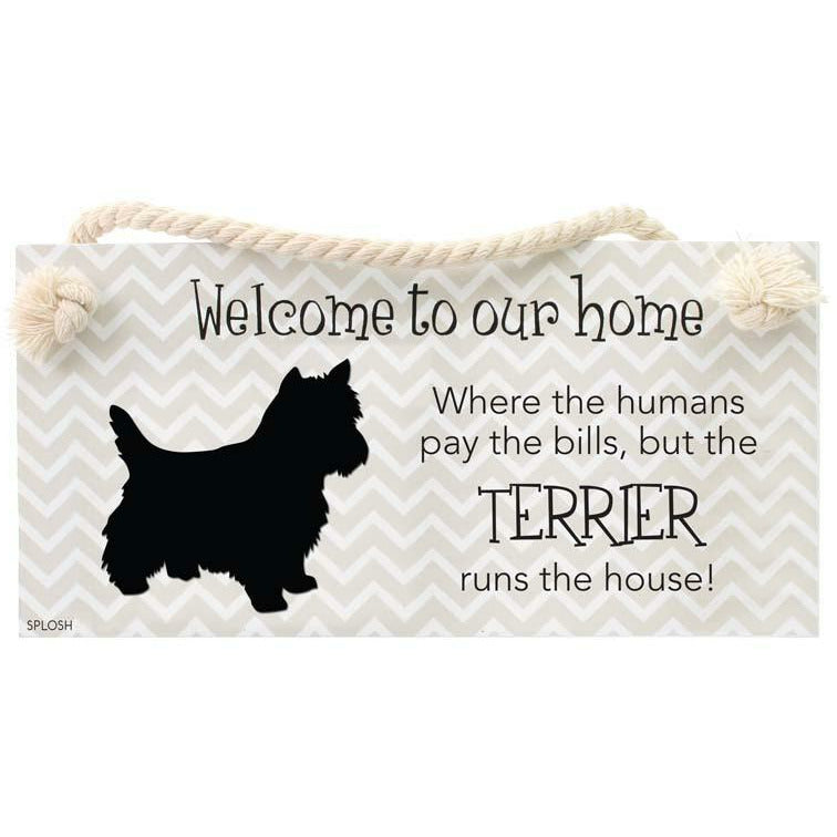 Precious Pets Hanging Sign -TERRIER Not specified