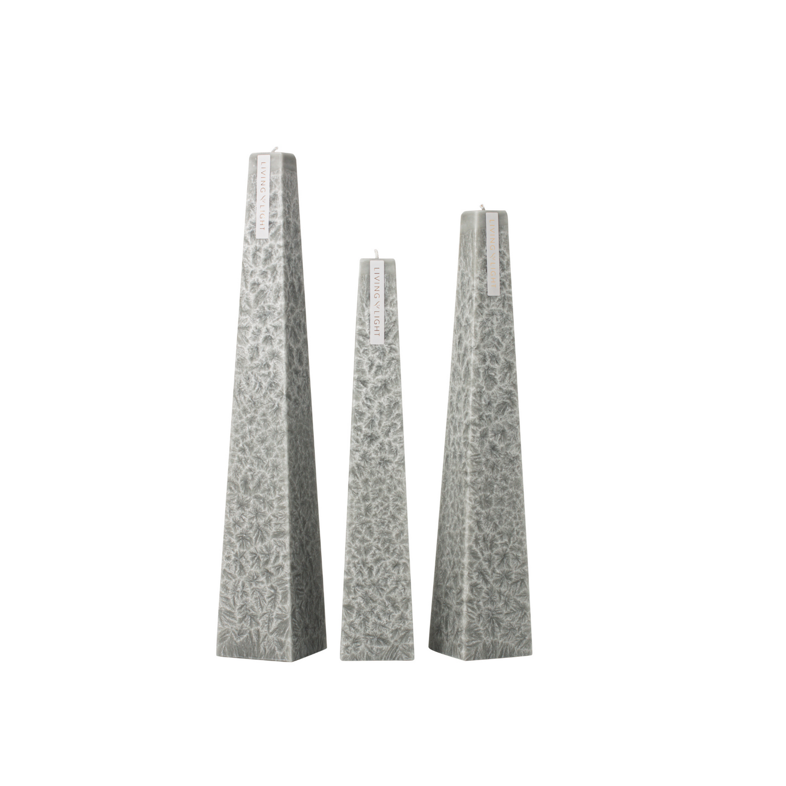 Granite Icicle Candle | Black Iris Living light Candles