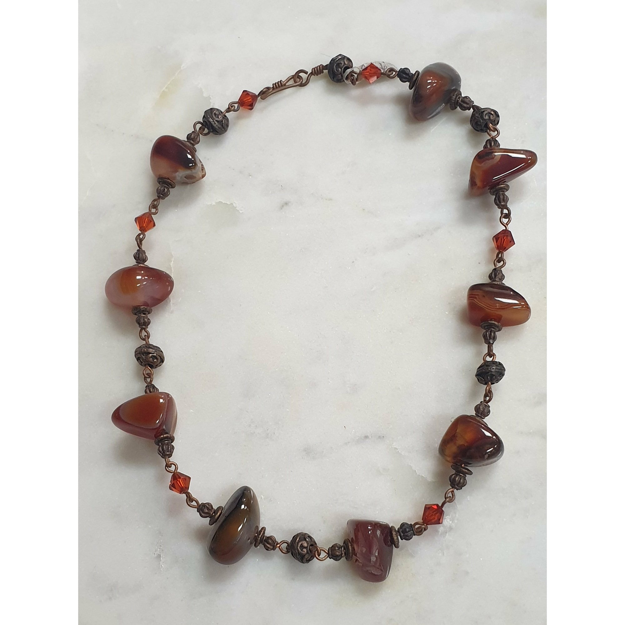 Agate Crystal Necklace Not specified