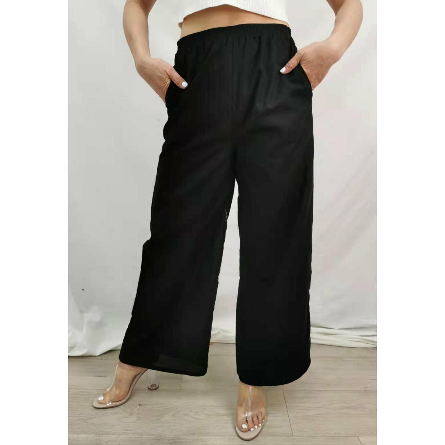 Kelsey Culotte Pants - Black Not specified