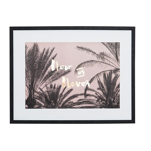 Now or Never Framed A3 print Not specified