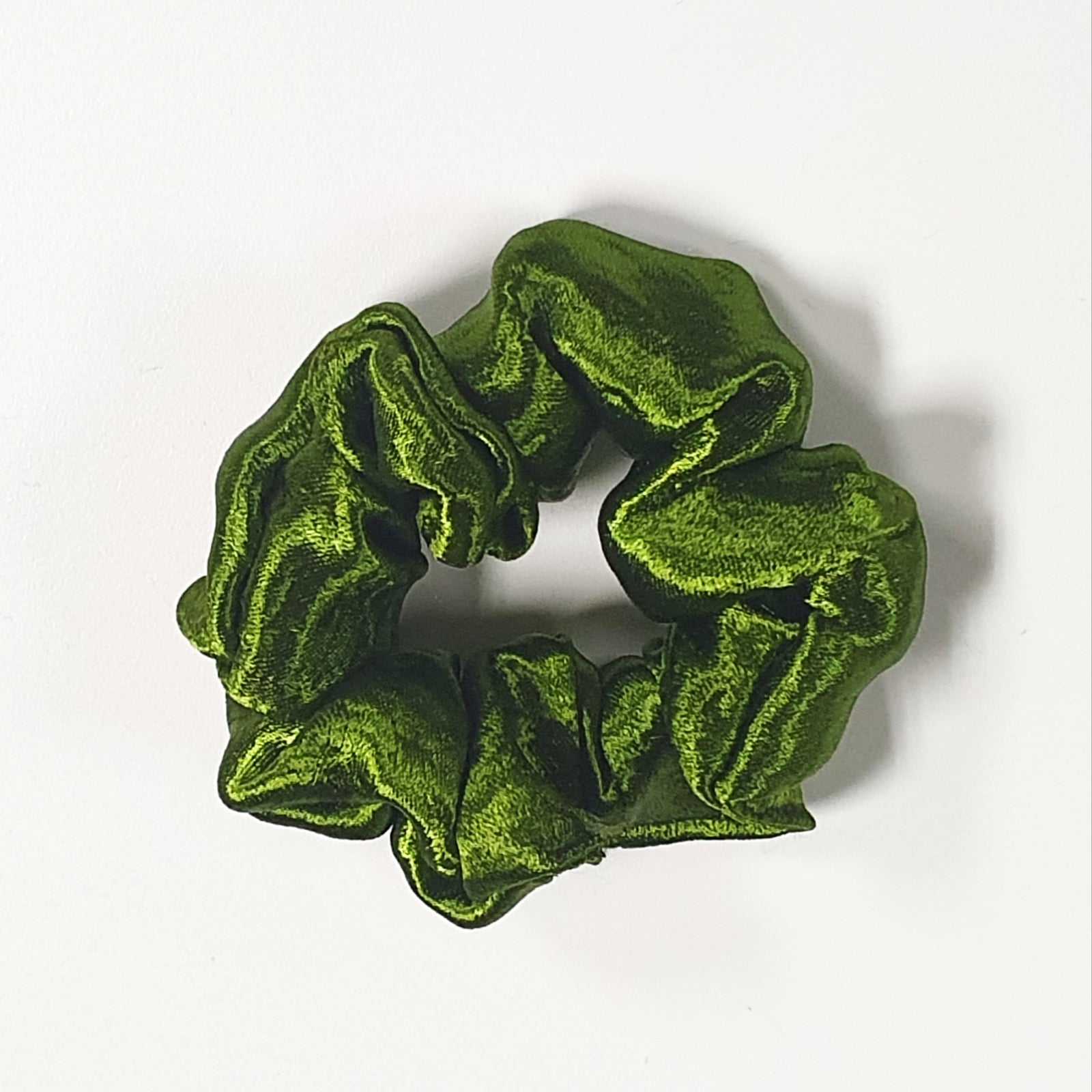Scrunchie - Lime Green Velvet Kode Boutique