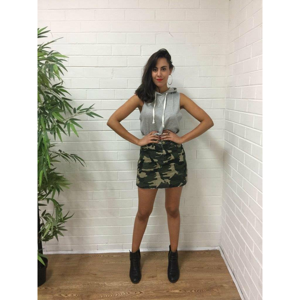 Nicole camo mini skirt Not specified