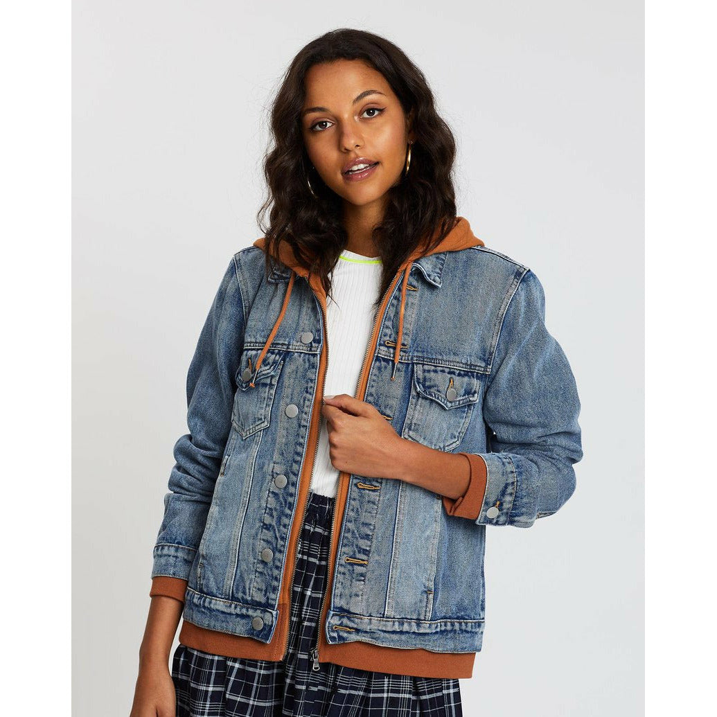 Layered Denim Jacket - Multi | All About Eve All About Eve