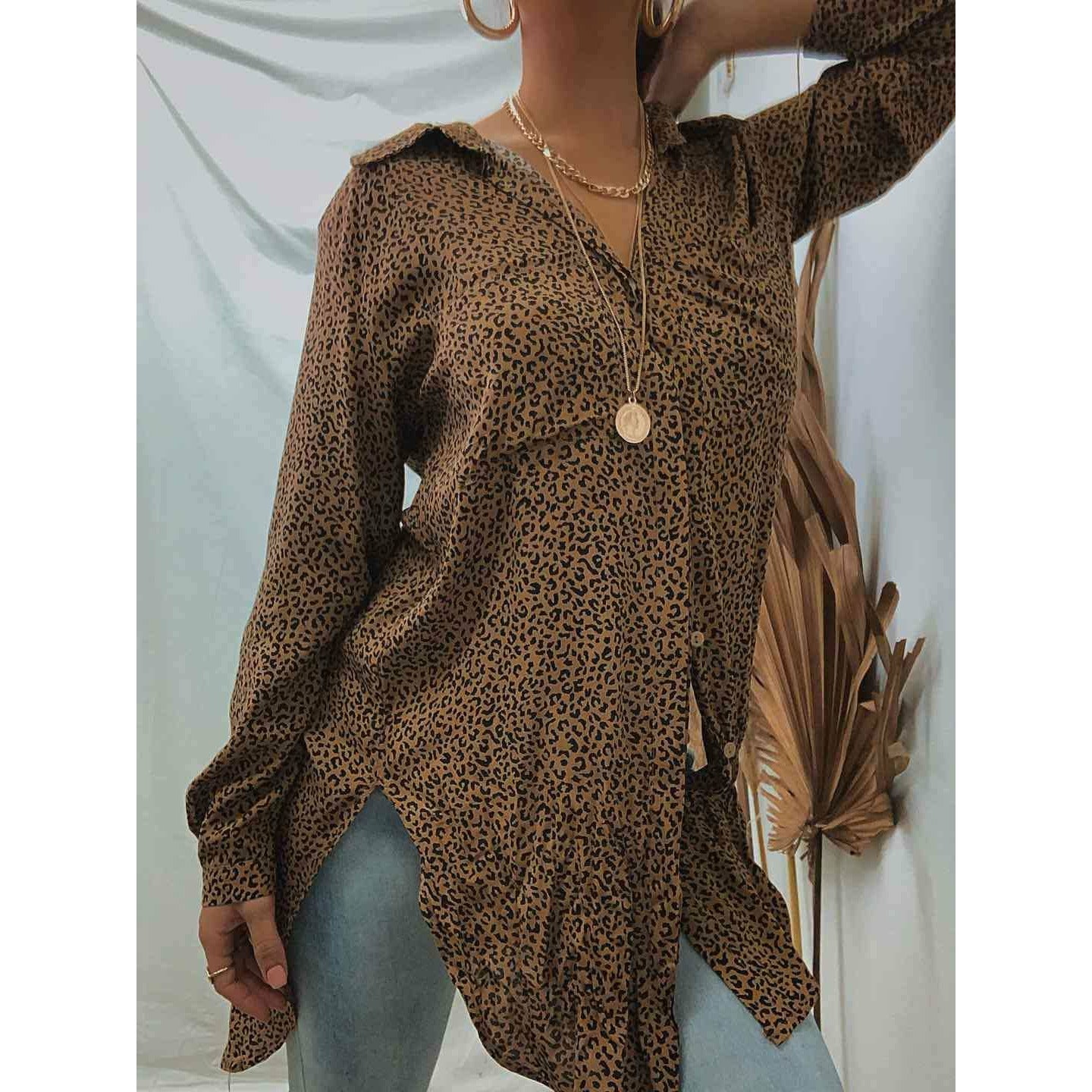 Maxi Shirt - Leopard Not specified