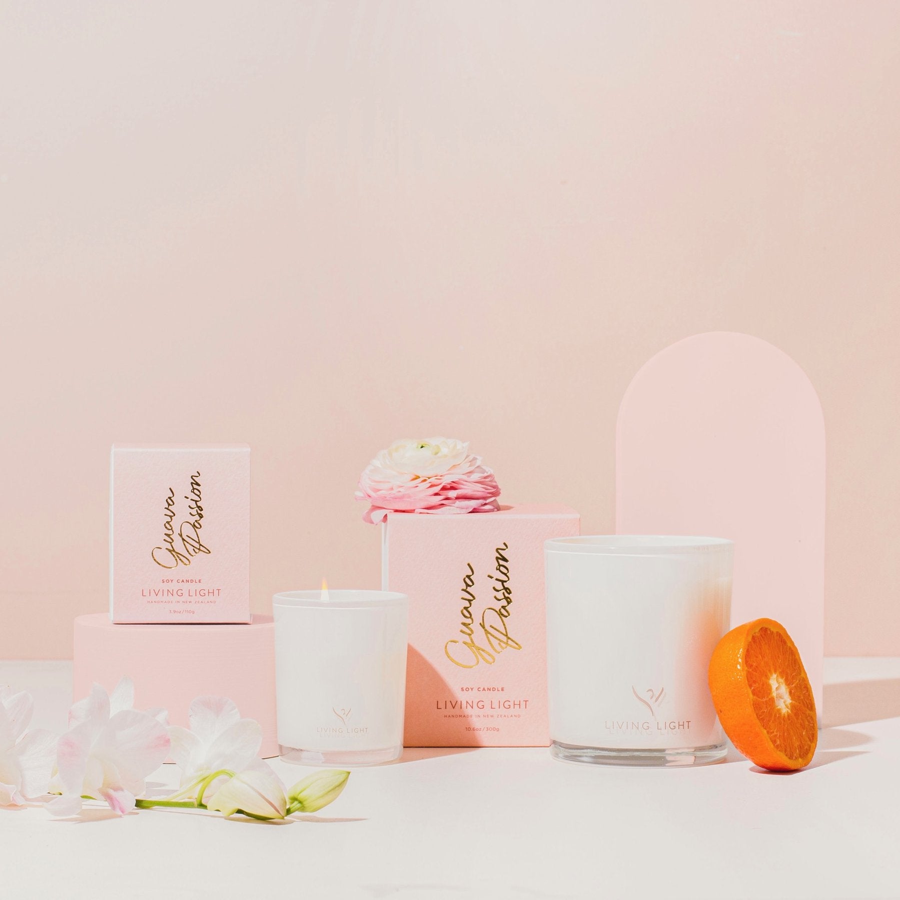 Soy Candle | Mini - Guava Passion Living light Candles